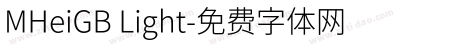 MHeiGB Light字体转换
